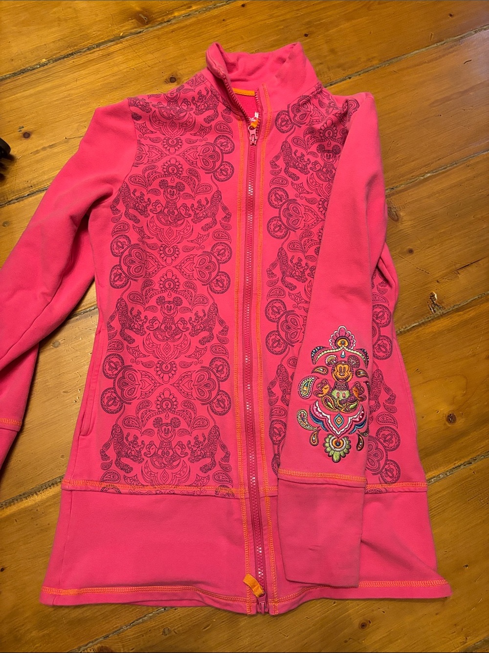 Disney Parks Hot Pink Long Zip-Up